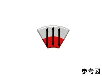 ネオジム磁石(N35)、C型、R4.5xr1.5x6.4(60°)(mm)、外径S内径N