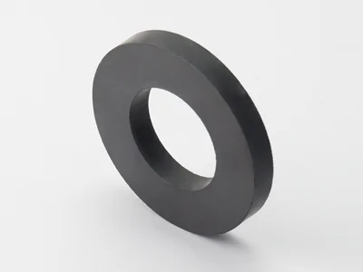 フェライト磁石、リング型、Φ100xΦ60x15(mm)、高さ方向