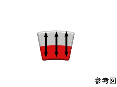 ネオジム磁石(N40)、C型、R15xr10.5x15(22.5°)(mm)、外径S内径N