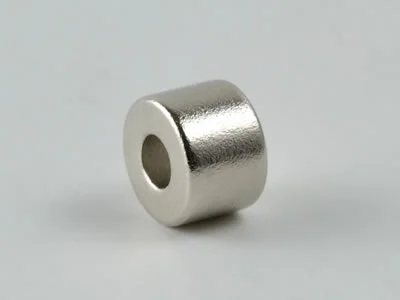 ネオジム磁石(N40)、リング型、Φ5xΦ2x3.5(mm)、高さ方向