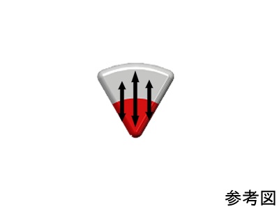 ネオジム磁石(N35)、C型、R3.5xr0x26.6(60°)(mm)、外径S内径N