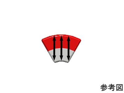 ネオジム磁石(N35)、C型、R4.5xr1.5x26.6(60°)(mm)、外径N内径S