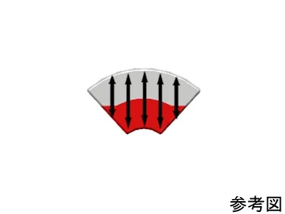 ネオジム磁石(N35H)、C型、R5.9xr1.7x1(85°)(mm)、外径S内径N