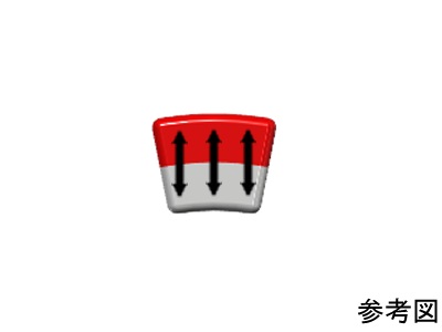 ネオジム磁石(N40)、C型、R6.8xr4.8x10(22.5°)(mm)、外径N内径S