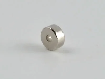 ネオジム磁石(N35H)、リング型、Φ2xΦ0.5x1(mm)、径方向