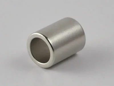 ネオジム磁石(N35)、リング型、Φ7.7xΦ5.5x10(mm)、高さ方向
