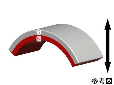 ネオジム磁石(N40)、C型、R25xr20x30(120°)(mm)、外径S内径N